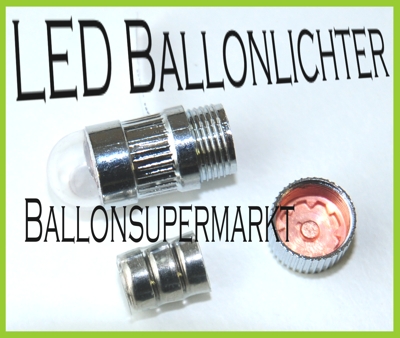 3-teiliges Ballonlicht, LED-Luftballon-Licht, Batterien, Leuchte und Batterieverschluss