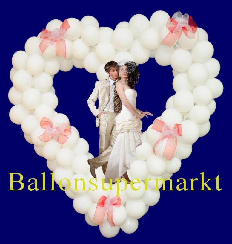 Hochzeit Herz aus Ballons, Ballondekoration Hochzeit