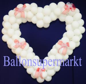 Hochzeitsdekoration-Luftballons-Herz