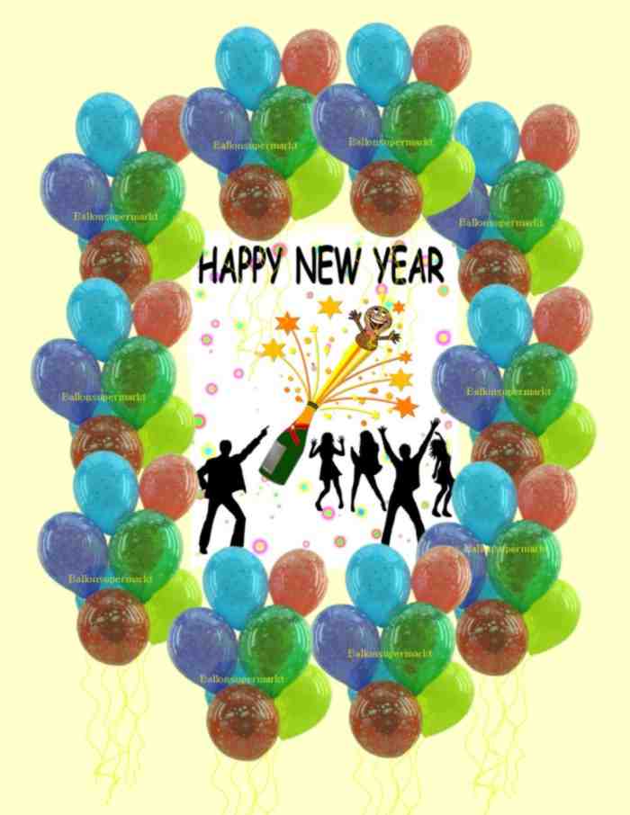 Silvesterparty-Luftballons, Fete, Silvester, Silvesterballons Silvesterparty-Luftballons-Fete-Silvester-Silvesterballons