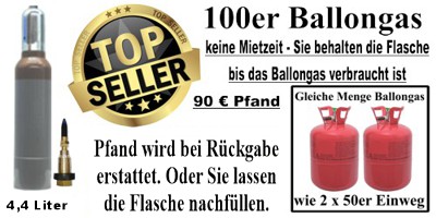 100er Ballongas Mehrwegflasche ohne Miete