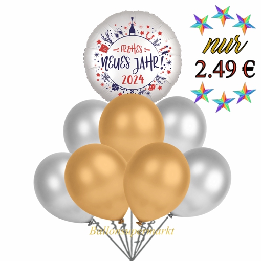 Luftballons Silvester Partyset 23